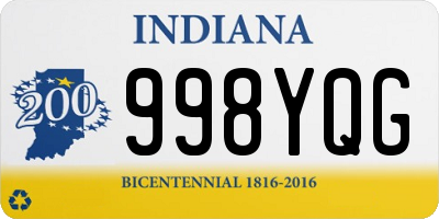 IN license plate 998YQG