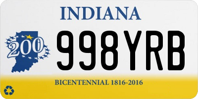 IN license plate 998YRB