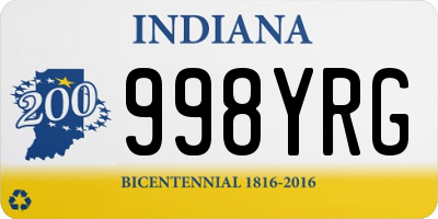 IN license plate 998YRG