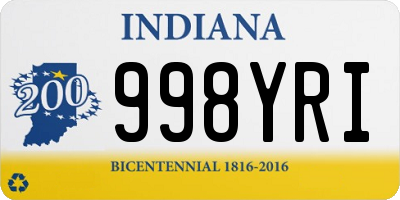 IN license plate 998YRI