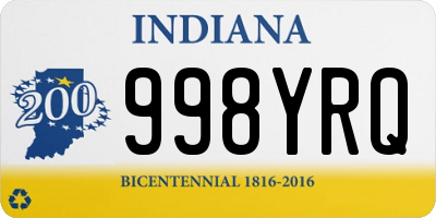 IN license plate 998YRQ