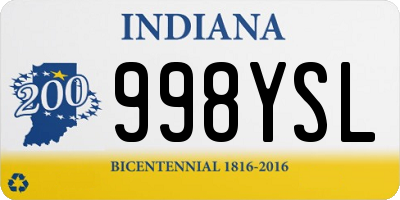 IN license plate 998YSL