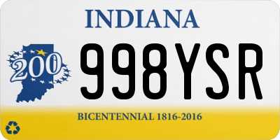 IN license plate 998YSR