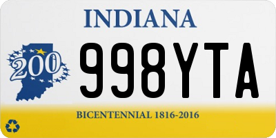 IN license plate 998YTA