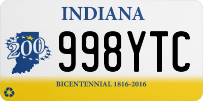 IN license plate 998YTC