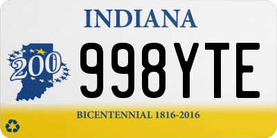 IN license plate 998YTE