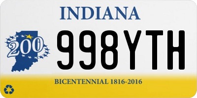 IN license plate 998YTH