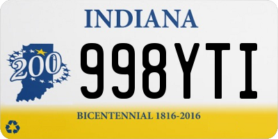 IN license plate 998YTI