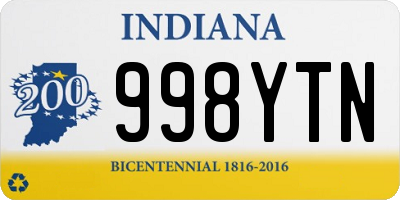 IN license plate 998YTN