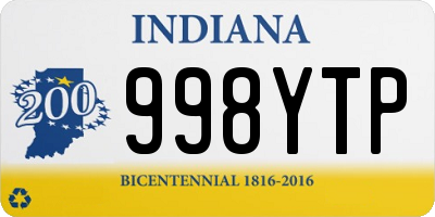 IN license plate 998YTP