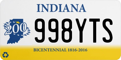 IN license plate 998YTS