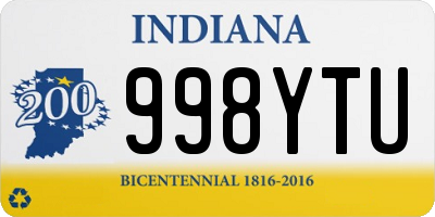 IN license plate 998YTU