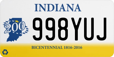 IN license plate 998YUJ