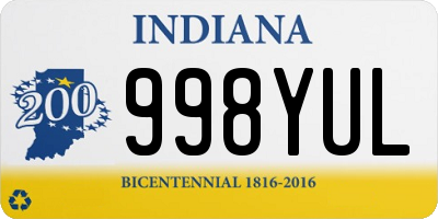 IN license plate 998YUL