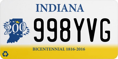 IN license plate 998YVG