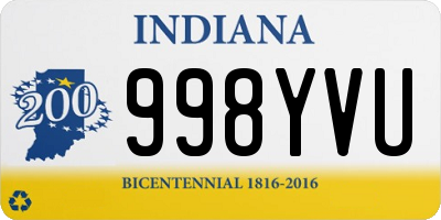 IN license plate 998YVU