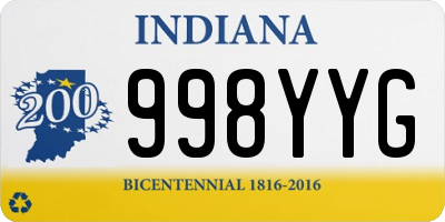 IN license plate 998YYG