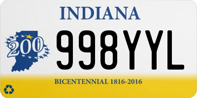 IN license plate 998YYL