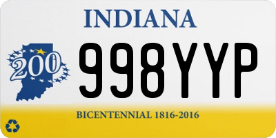 IN license plate 998YYP