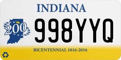 IN license plate 998YYQ