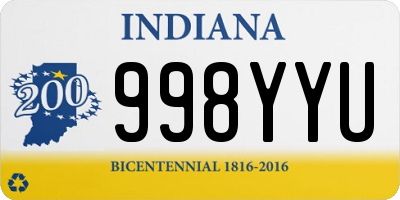 IN license plate 998YYU