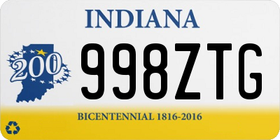 IN license plate 998ZTG