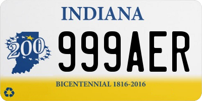 IN license plate 999AER