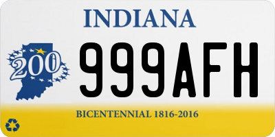 IN license plate 999AFH