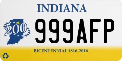 IN license plate 999AFP