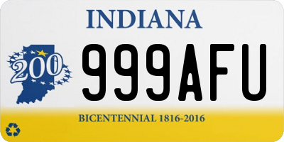 IN license plate 999AFU