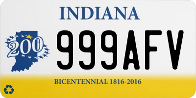 IN license plate 999AFV