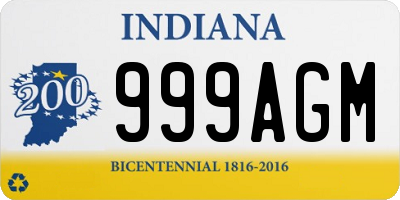 IN license plate 999AGM