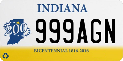 IN license plate 999AGN