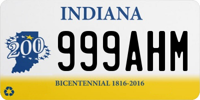 IN license plate 999AHM