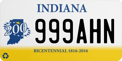 IN license plate 999AHN