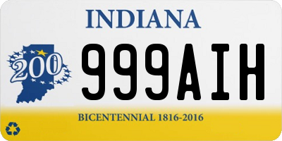 IN license plate 999AIH