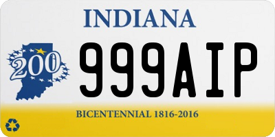 IN license plate 999AIP