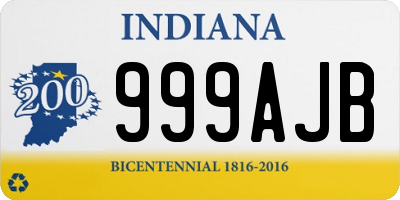 IN license plate 999AJB