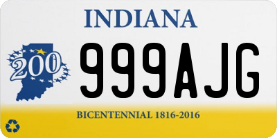 IN license plate 999AJG