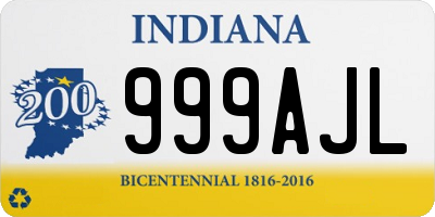 IN license plate 999AJL