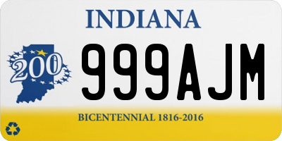 IN license plate 999AJM