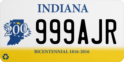 IN license plate 999AJR