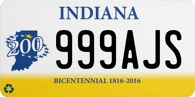 IN license plate 999AJS
