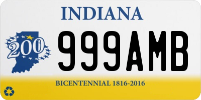 IN license plate 999AMB