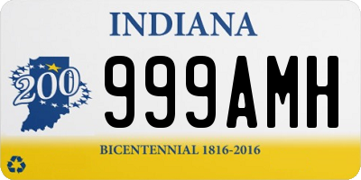 IN license plate 999AMH
