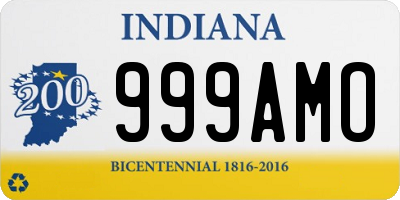 IN license plate 999AMO