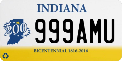 IN license plate 999AMU