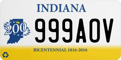 IN license plate 999AOV