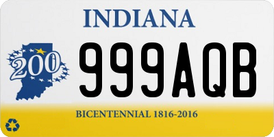 IN license plate 999AQB