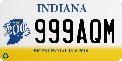 IN license plate 999AQM